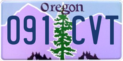 OR license plate 091CVT