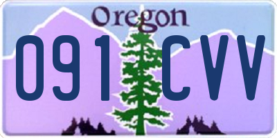 OR license plate 091CVV