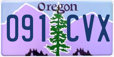OR license plate 091CVX