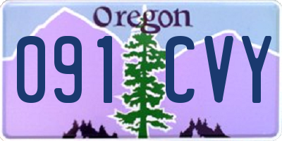 OR license plate 091CVY