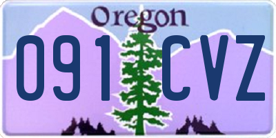 OR license plate 091CVZ