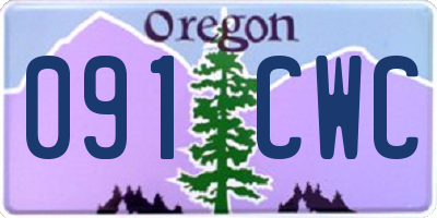 OR license plate 091CWC
