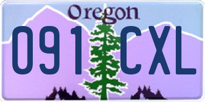 OR license plate 091CXL