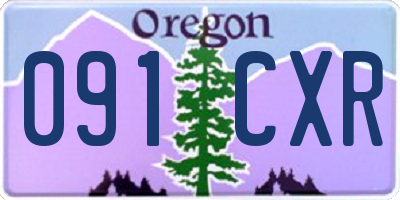 OR license plate 091CXR