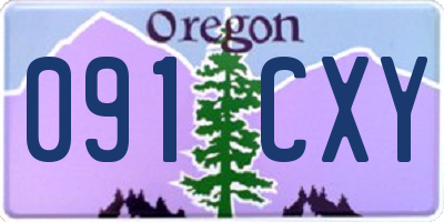OR license plate 091CXY