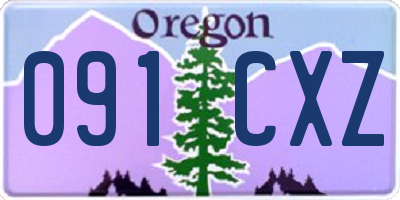 OR license plate 091CXZ