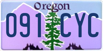 OR license plate 091CYC