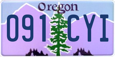 OR license plate 091CYI