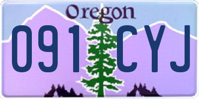OR license plate 091CYJ