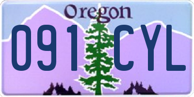 OR license plate 091CYL