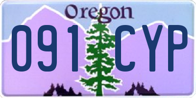 OR license plate 091CYP