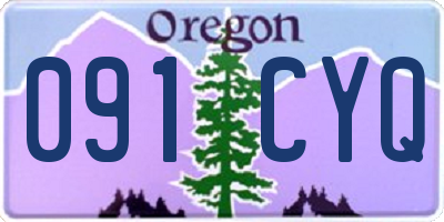 OR license plate 091CYQ