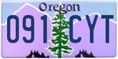 OR license plate 091CYT