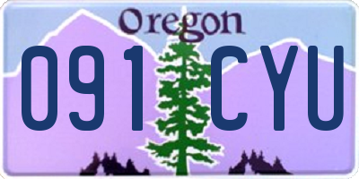 OR license plate 091CYU