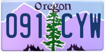 OR license plate 091CYW