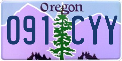 OR license plate 091CYY