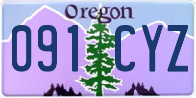 OR license plate 091CYZ