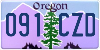 OR license plate 091CZD