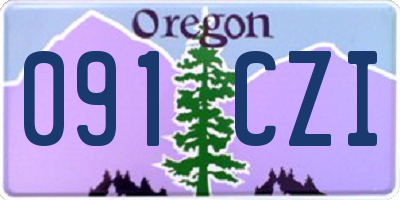 OR license plate 091CZI