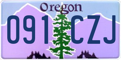 OR license plate 091CZJ
