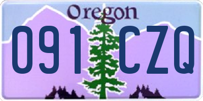 OR license plate 091CZQ