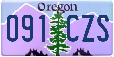 OR license plate 091CZS