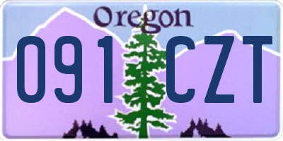 OR license plate 091CZT