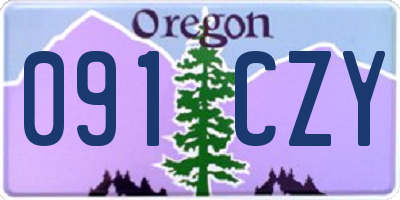 OR license plate 091CZY