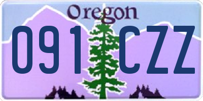 OR license plate 091CZZ