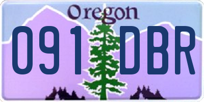 OR license plate 091DBR
