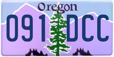 OR license plate 091DCC