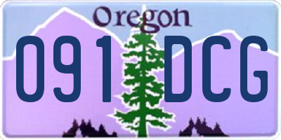 OR license plate 091DCG