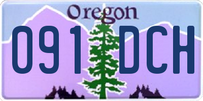 OR license plate 091DCH