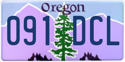 OR license plate 091DCL