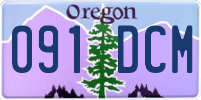 OR license plate 091DCM
