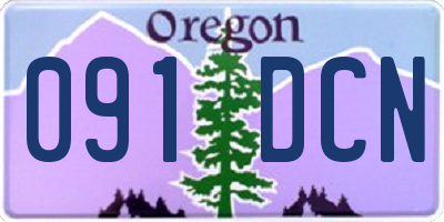 OR license plate 091DCN