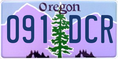 OR license plate 091DCR