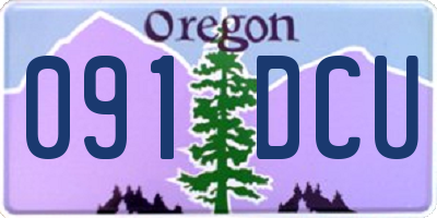 OR license plate 091DCU
