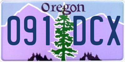 OR license plate 091DCX