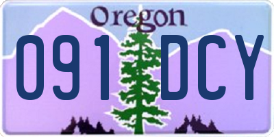 OR license plate 091DCY