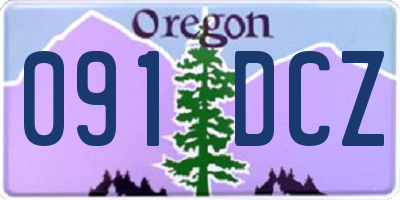 OR license plate 091DCZ