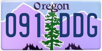 OR license plate 091DDG