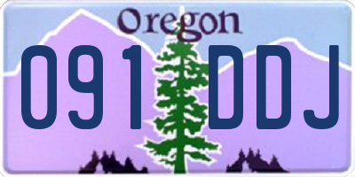OR license plate 091DDJ