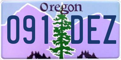 OR license plate 091DEZ