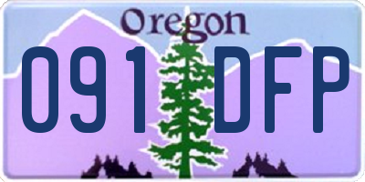 OR license plate 091DFP