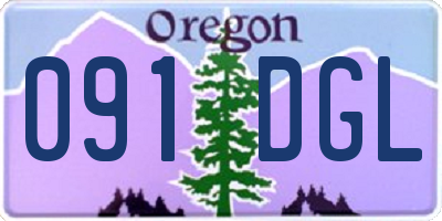OR license plate 091DGL