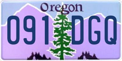 OR license plate 091DGQ