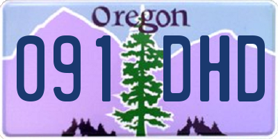 OR license plate 091DHD