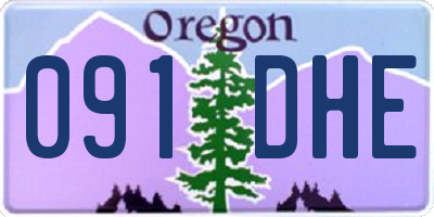 OR license plate 091DHE