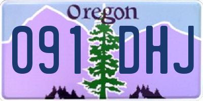 OR license plate 091DHJ